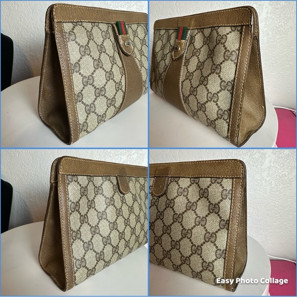 ❤️GUCCI GG PVC Leather Clutch #12 - Picture 13 of 13